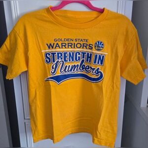 Golden State Warriors Kids Yellow Tee Shirt - Strength in Numbers Size M